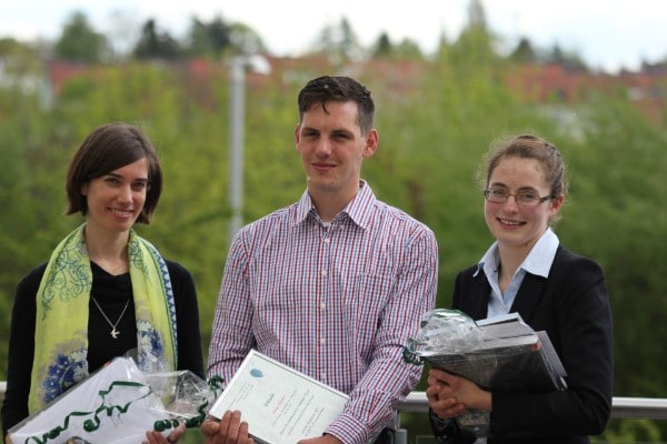 Die Preisträger der GWP-Förderpreise 2015 v.l.n.r: Dr. Stephanie Heinecke (Dissertation), Philipp Klingbeil (Master), Katja Sieberg (Bachelor) gwp förderpreis, pferdeforschung