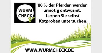 Wurmcheck Wurmscheck - Pferdeentwurmung nötig?