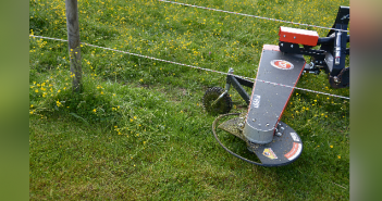 DR 3-Punkt-Zaunmulcher Sauber unterm Weidezaun