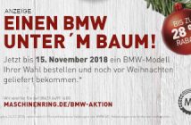 BMW-Aktion: Bis zu 28 % Maschinenring-Rabatt