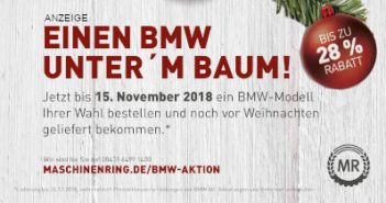 BMW-Aktion: Bis zu 28 % Maschinenring-Rabatt