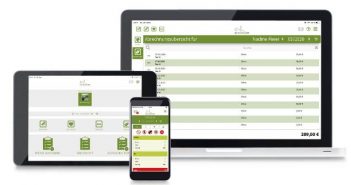Die Pferde App unterstützt Betriebsleiter in Corona-Krise Das Bild zeigt zwei Tablets und ein Smartphone. Auf allen mobilen Geräten ist die Pferde App installiert.