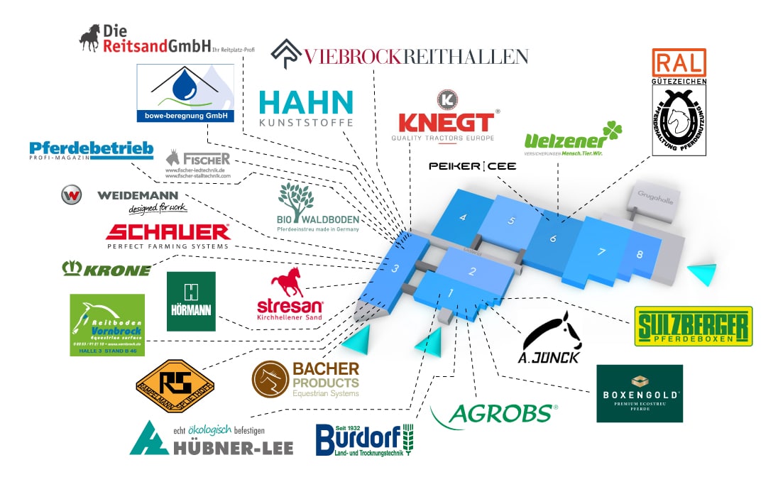 Hallenplan Equitana